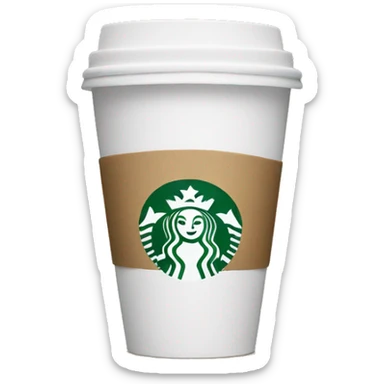 Starbucks cup sticker