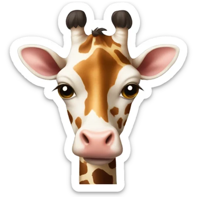 Cow an giraffe hybrid child sticker