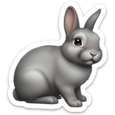 Netherland dwarf bunny sticker