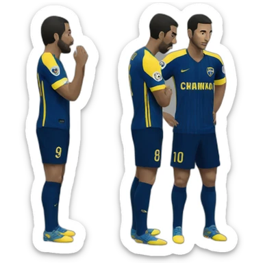 Boca Juniors player cheating sticker