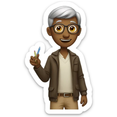 Djofer teaching math sticker