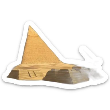 giza plateau pyramids sticker