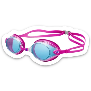 Speedo vanquisher swim goggles pink sticker