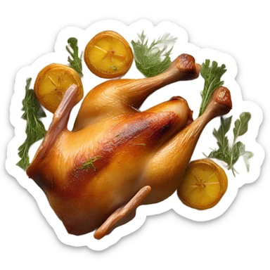 Cuisse canard rôti  sticker