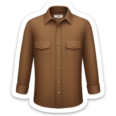 brown shirt  sticker