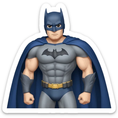 Batman with full costume  sticker