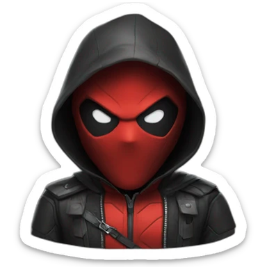 Red hood sticker