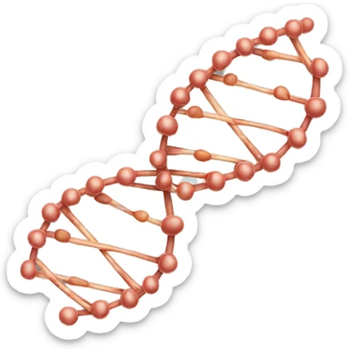 dna double helix strand sticker