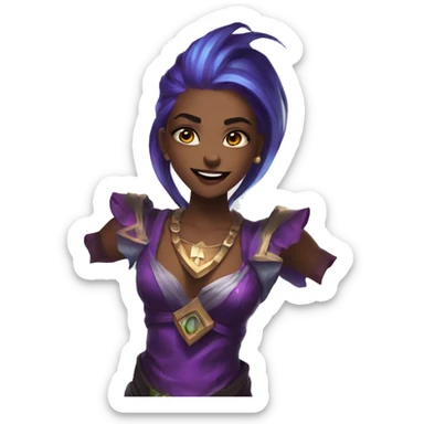 Jinx league of legends sticker