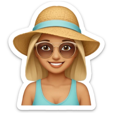 Coastal Town woman sticker