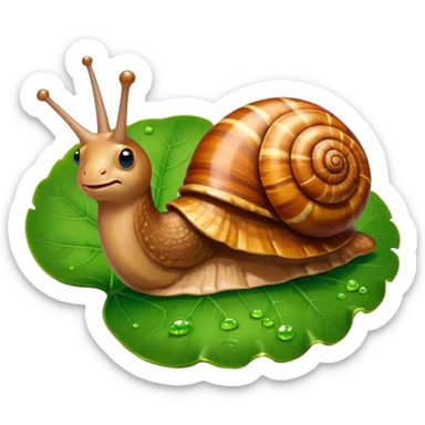 garden snail sticker