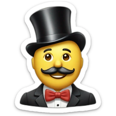 Le monsieur du monopoly sticker