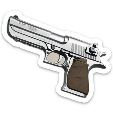 Desert eagle stainless steel 50AE sticker