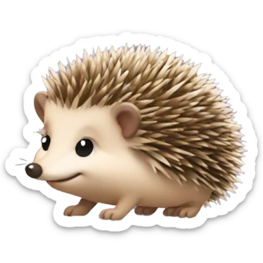 Hedgehog wearing a coquette  sticker