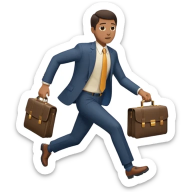 Man late to flight sticker