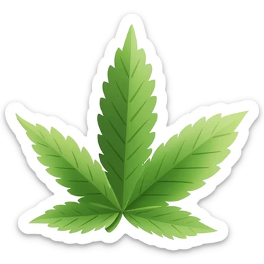 Emoji de marihuana sticker