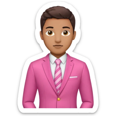 Rugby Fashion Suit pink sticker