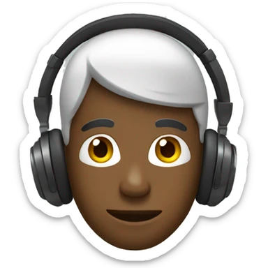 Chad with headphones sticker