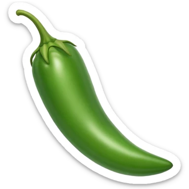 Green chilli sticker