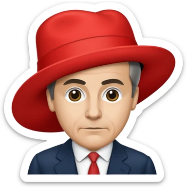 Red hat that says “Make Canada Worse Again- Mark Carney” sticker