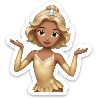 figure skater sticker