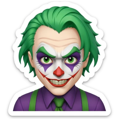 the joker realistic and brutal look sticker