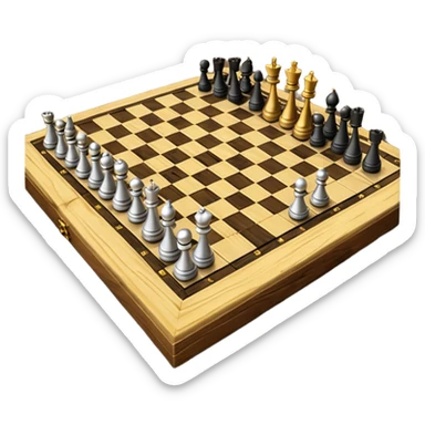 3d chessboard ghetto sticker