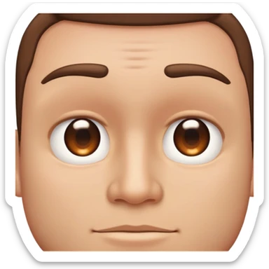 realistic male portrait closets-up sticker