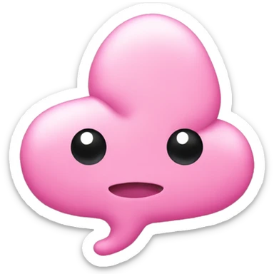 pink poop cute  sticker