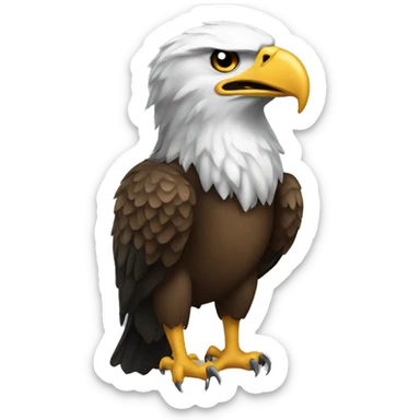 Eagle eating a steeler sticker