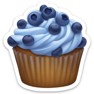 blueberry cupcake  sticker