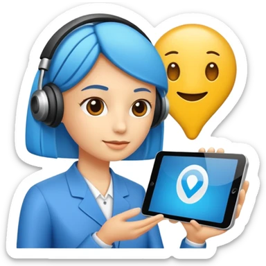 Custom AI Solutions related to busniess sticker