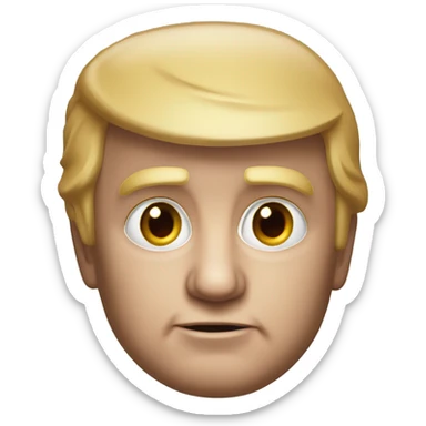 Donald Trump photorealistic sticker