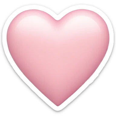 pastel pink heart sticker