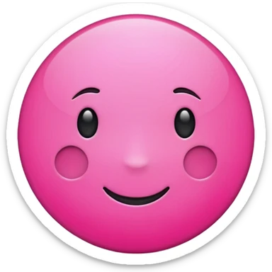 circulo + color rosa. NO cara ni nada, SOLO EL CIRCULO ROSA sticker