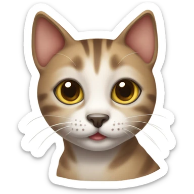 Cute sokoke cat sticker