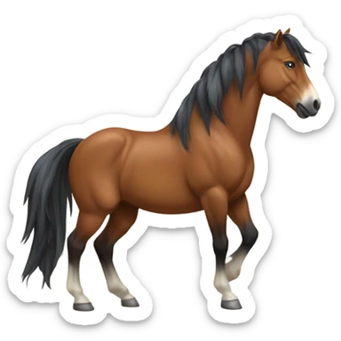 horse mustang  sticker