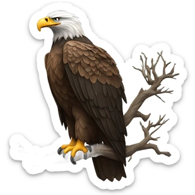 Eagles getting pooped on sticker