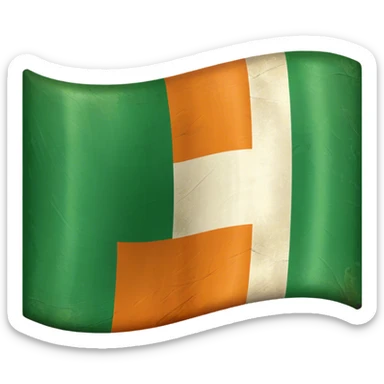 Sad Irish flag sticker