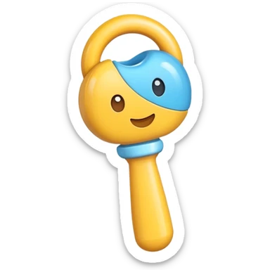 Baby rattle sticker