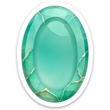 peruvian opal gemstone raw crystal sticker