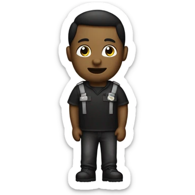 Criminal ￼black and white shirt  sticker