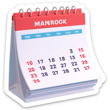 calendar week sticker