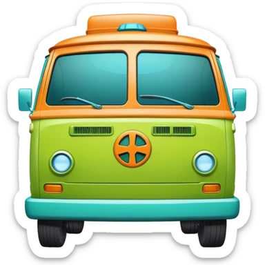 scooby doo mystery machine sticker