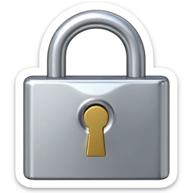 open padlock sticker