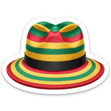 Jamaican hat  sticker