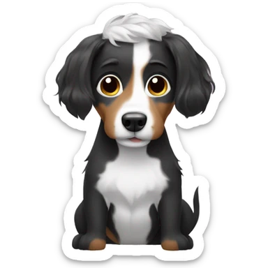 Dog coloring hair  sticker