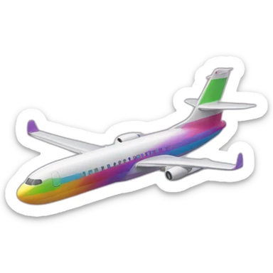 Avión lgtbi sticker