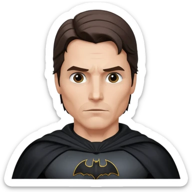 christian bale batman sticker