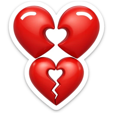 Hugging hearts  sticker